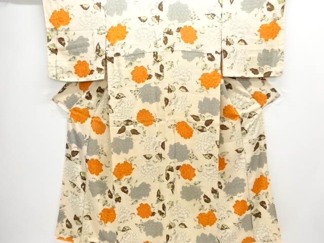 Japanese Kimono / Chirimen Kinsha Silk